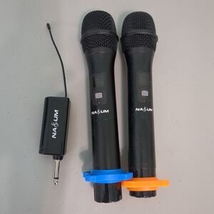 NAsUM Productions UHF Wireless Microphone set of two tested working
